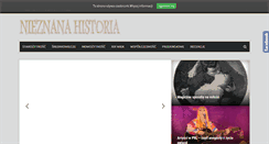 Desktop Screenshot of nieznanahistoria.pl